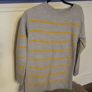 Striped tunic sweater